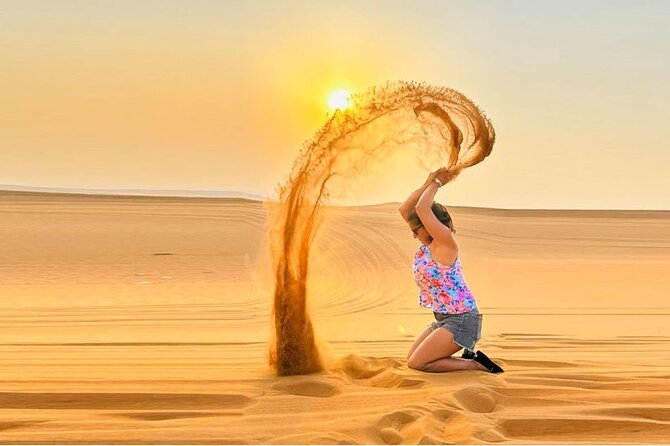 Private Desert Safari With BBQ Buffet Dinner And Live Shows - Tanoura, fire, and belly dancing