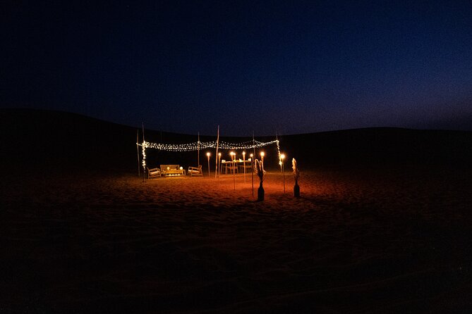 Private Dinner in the dunes in the Mleiha National Park - Sandboarding adds a short burst of fun
