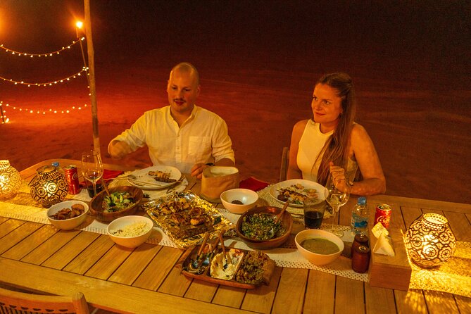 Private Dinner in the dunes in the Mleiha National Park - Camel riding keeps the experience connected to tradition