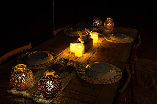 Private Dinner in the dunes in the Mleiha National Park - Dinner beside the dunes, not in a crowded camp