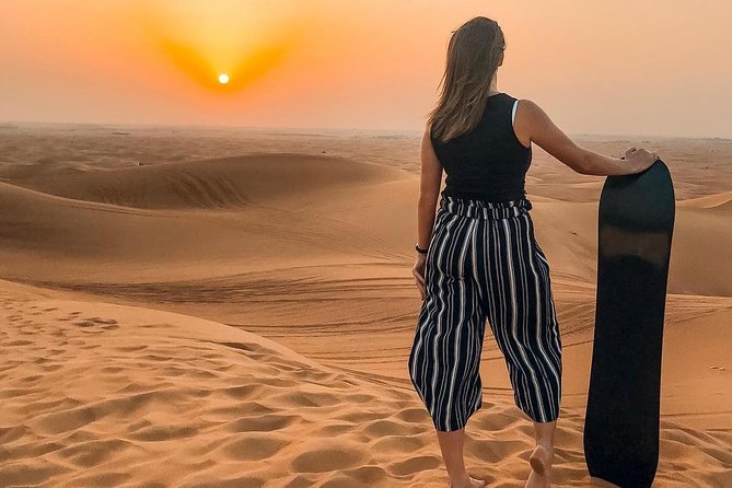 Private Evening Desert Safari with BBQ Dinner, Camel Ride And Sand Boarding - The highest dune makes the best photo stop