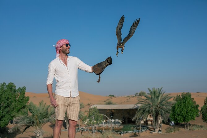 Private Falconry Experience and Nature Desert Safari in Dubai - Getting Ready Inside the Conservation Reserve