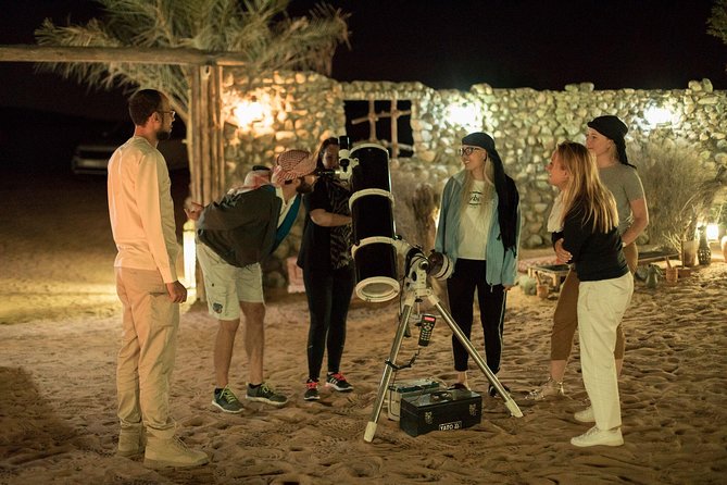 Private Night Vintage Land Rover Desert Safari & Stargazing - Stargazing with an astronomy guide