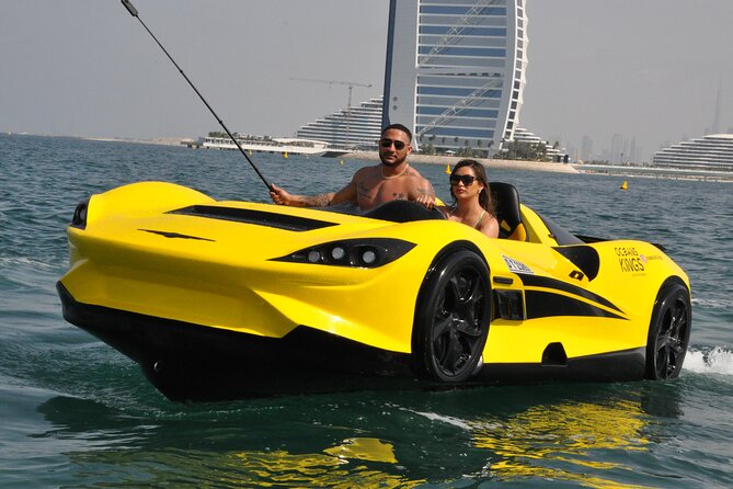 Private Tour Dubai in Jet Car 60min: Burj Al Arab to Atlantis - Burj Al Arab from the sea