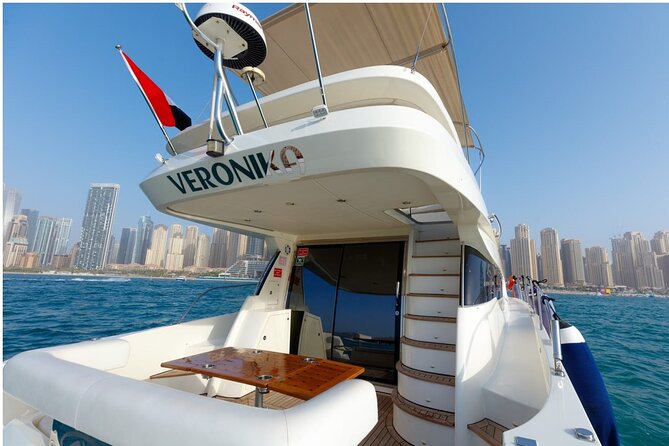 Private Yacht Cruising Rental from Dubai Marina - Atlantis The Palm and Burj Al Arab