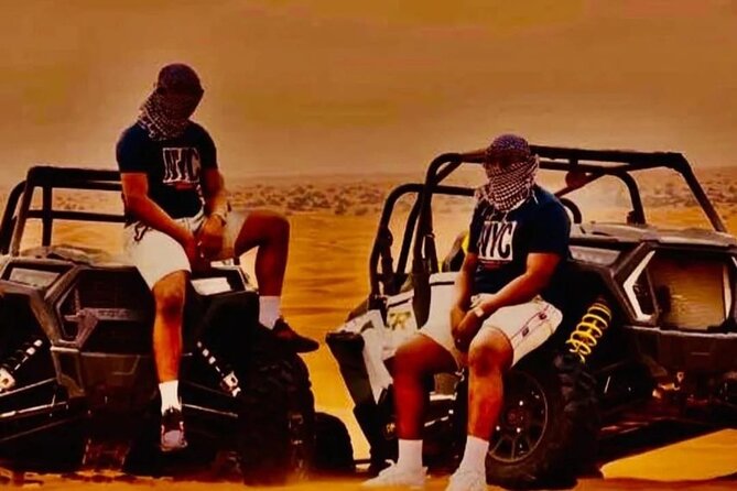 Quad Bike Dubai Desert Safari with BBQ Dinner Sandboard and Show - A 3:00 p.m. pickup makes the afternoon easy