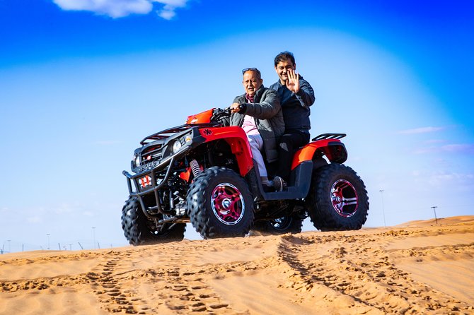 Quad Bike & Premium Desert Safari, with BBQ Dinner with 6 shows - Dune bashing through Al Lahbab
