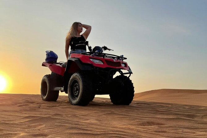 QUAD BIKE self Drive with Desert safari Full Program - Al Badayer: your first turn at the quad bike