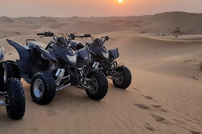 Quad biking tour with or without pick and drop(Abu dhbai ) - One hour or 90 minutes on the sand