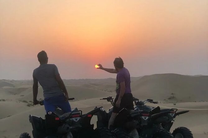 Quad biking tour with or without pick and drop(Abu dhbai ) - Sunset, heat, and the best time to ride