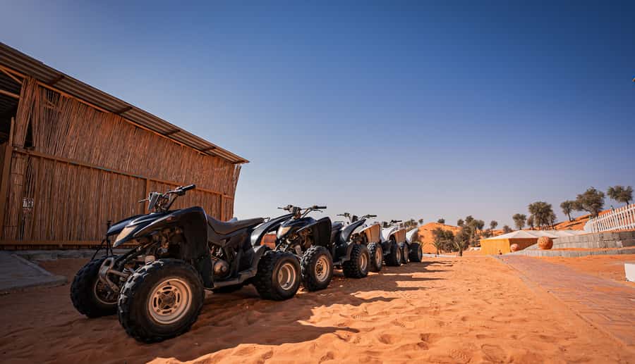 Ras Al Khaimah: Guided Quad Bike Tour - Sandboarding and camel riding after the quad