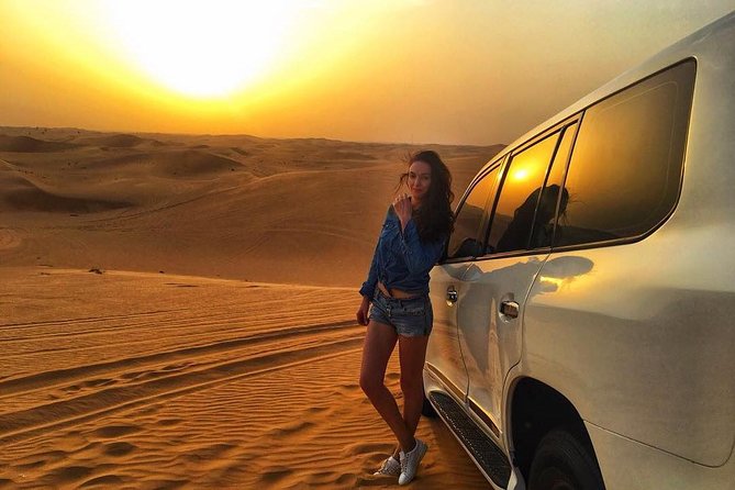 Red Dune 4x4 Desert Safari with Camel ride & BBQ Dinner - The 3 p.m. pickup and ride into the red desert