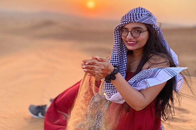 Red Dunes Desert Safari 4x4 Pickup & Drop, Camel Ride BBQ & Shows - Morning and evening versions are not the same