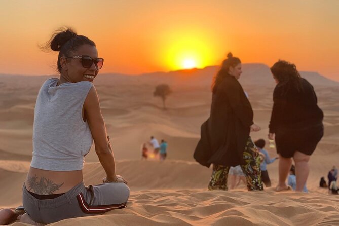Red Dunes Lahbab Desert Safari With BBQ Dinner - Sunset Above the Rippling Sand