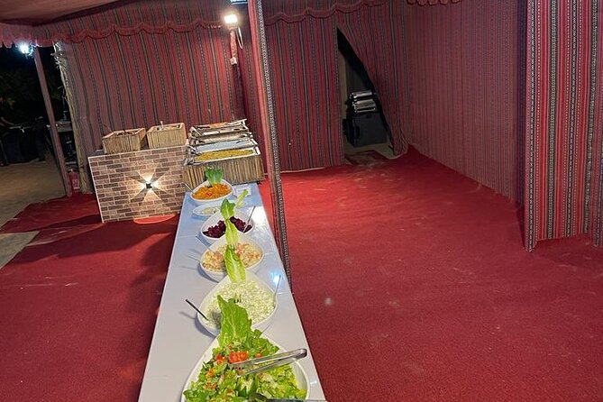 Red Dunes Lahbab Safari with BBQ Dinner and Quad Bike - BBQ buffet dinner and live stage shows