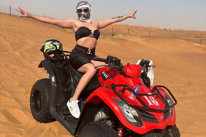 Red dunes Sunset Desert Safari With Quad Bike option & Camel Ride - Sandboarding at the highest dunes