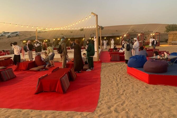 Red Sand Tourism desert safari with premium camp - Barbecue dinner and campfire entertainment