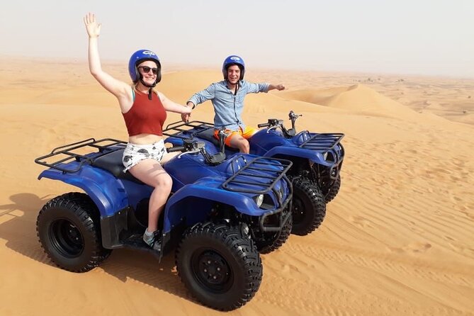 Self Drive Quad Bike in Open Desert With Sand Boarding and Camels - Key things to know before booking
