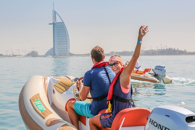 Self-Drive Speedboat Tour in Dubai - Accelerating toward Burj Al Arab