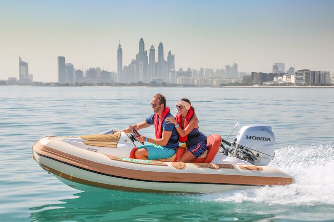 Self-Drive Speedboat Tour in Dubai - Crossing toward Dubai Marina