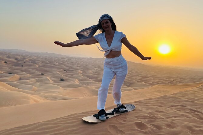 Sunrise Desert Safari with Sand Boarding and Camel Ride - Round-Trip Transport Keeps the Morning Simple