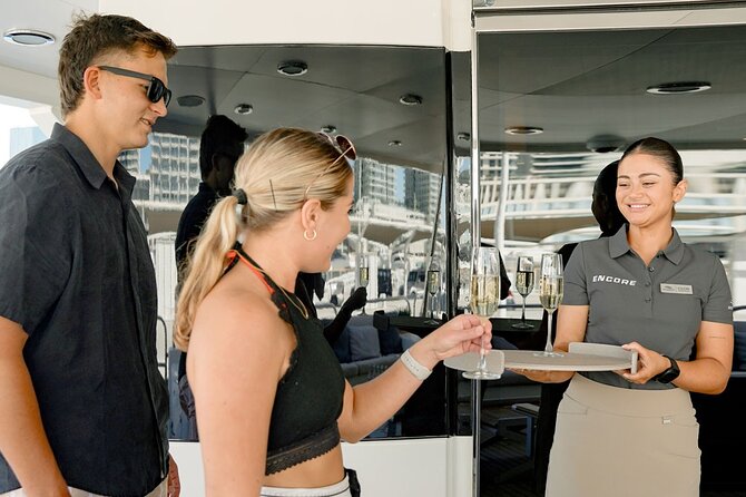 Sunseeker Superyacht: VIP Dining, Premium Drinks & Music - Boarding at Dubai Harbour