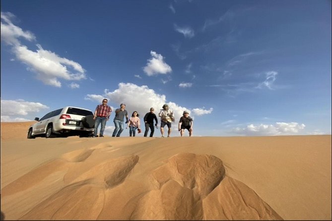 Sunset Desert Safari With BBQ Dinner, Camel Ride, Belly Dancing from Dubai - From Dubai hotels to the red dunes of Lahbab