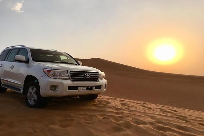 Sunset Desert Safari With BBQ Dinner, Camel Ride, Belly Dancing from Dubai - Three hours across Lahbab’s red dunes