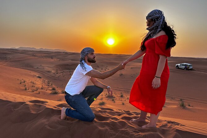 Sunset Desert safari with Camel Ride Sand Board & BBQ Dinner - Al Lahbab and the red dunes