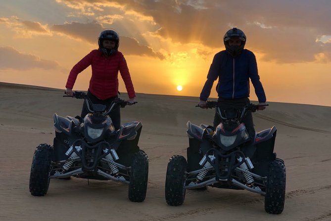 Sunset Quad Bike Tour Dubai (Deep desert ride , sunset in desert) - Sunset Colors and Better Photo Stops