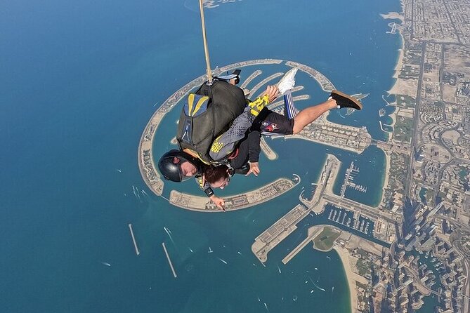 Tandem Skydive experience in Dubai - Meeting your instructor before the aircraft ride