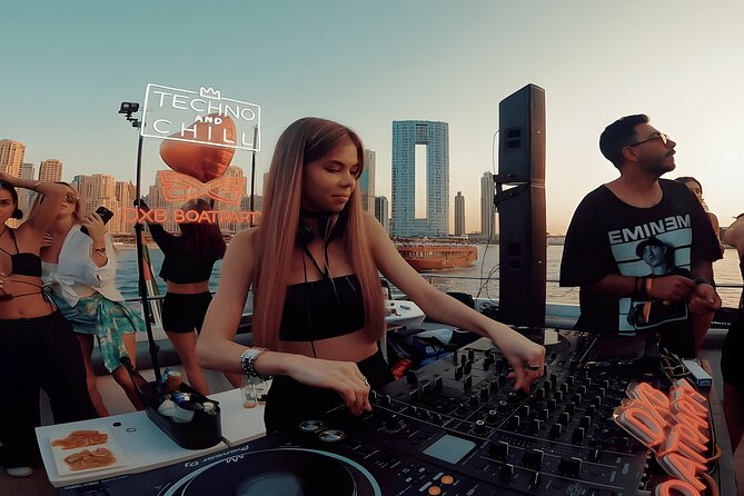 Tickets for the DXB Boat Party at Sunset in Dubai - Unlimited drinks, food, and the real value of $167.46