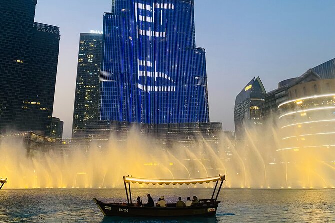 Traditional Abra Ride and Dubai Fountain Show at Burj Lake - Is $9 good value for Dubai?