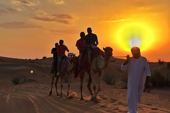 Ultimate Desert Experience Quad Bike, Sandboarding, Camel Ride - Sandboarding and the Sunset Photo Stop