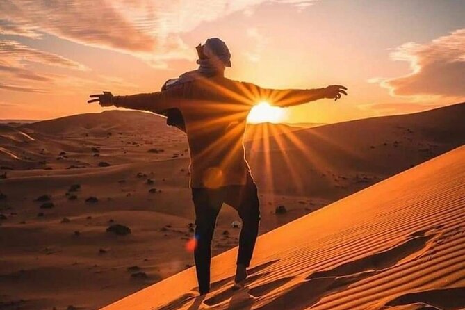 Ultimate Desert Experience Quad Bike, Sandboarding, Camel Ride - BBQ Buffet, Arabic Flavors, and Vegetarian Choices