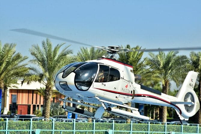 Ultimate Dubai Helicopter Tour with Optional Transfers - Looking toward Burj Khalifa and downtown Dubai