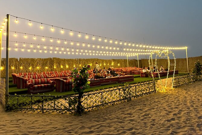 VIP Desert Safari Abu Dhabi with Private Seating Area - Sunset from a quieter desert viewpoint