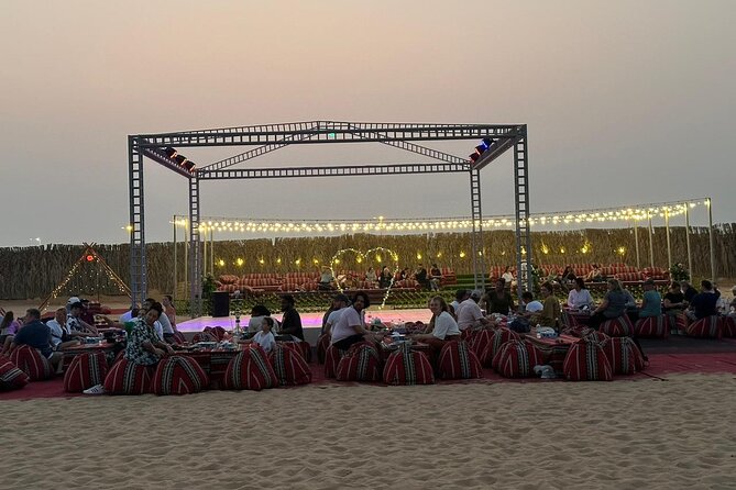 VIP Desert Safari Abu Dhabi with Private Seating Area - What the guide adds to the evening