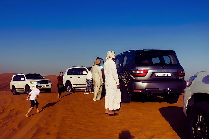 Vip Dubai Desert Safari with Camel Riding,BBQ Dinner - Lahbab’s red dunes and the main dune-bashing run