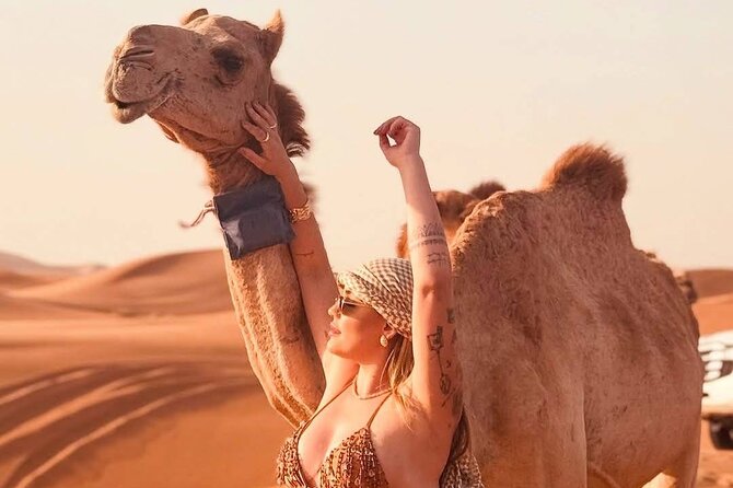 Vip Evening Desert Safari with quad bike,Camel Riding & Dinner - BBQ Dinner With Vegetarian Choices