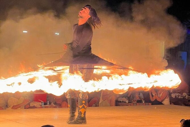 VIP Service | Red Dunes Sunset Desert Safari With BBQ Dinner - Tanura, belly dancing, and the fire show