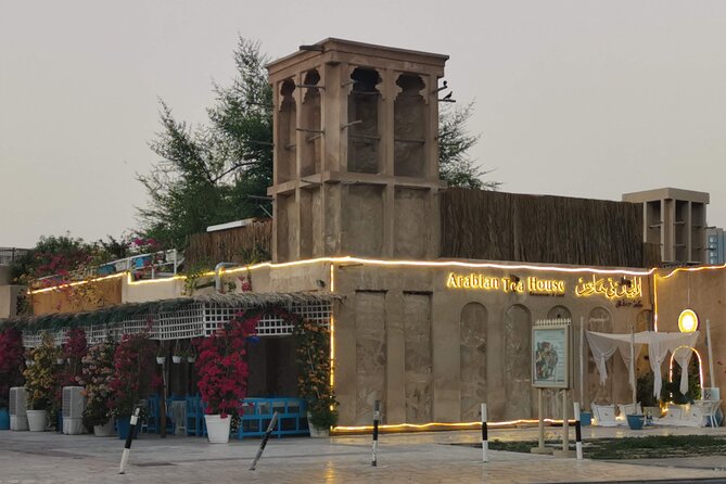 Walking tour Dubai Old Town / Old City, Creek, Abra, Souks - Arabian coffee in a traditional house
