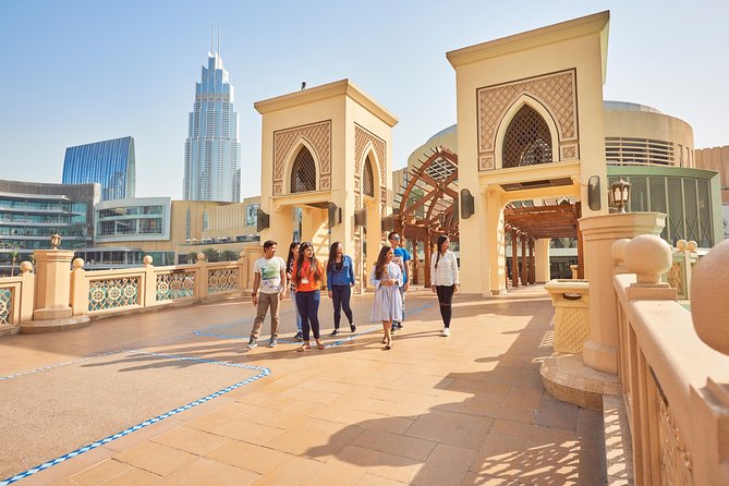 Wings of Dubai: Downtown Dubai Art & Architecture Tour - Burj Plaza puts the tower in context