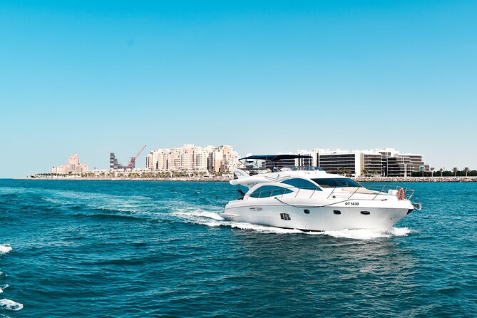 Yacht Trip Dubai : Book 56 ft Premium Yacht up to 21 people - What you see from the water