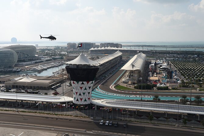 Yas Marina Circuit Tour - Inside the air-conditioned pit support garages