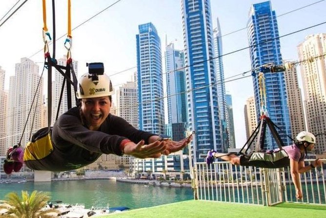 Zipline Experience in Dubai Marina with 1 Way optional Transfers - What the Dubai Marina XLine actually feels like