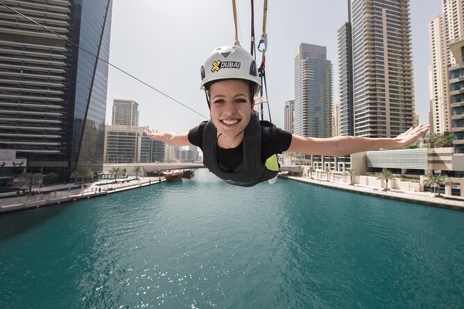 Zipline Experience in Dubai Marina with 1 Way optional Transfers - The view from Amwaj Towers to Dubai Marina Mall